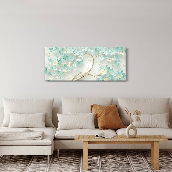 Slika - Zlatno cvijetno stablo (120x50 cm)