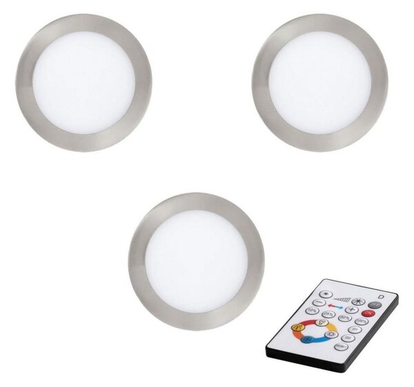 Eglo 78736 - SET 3x LED Prigušiva ugradbena svjetiljka TINUS LED/11W/230V + DU