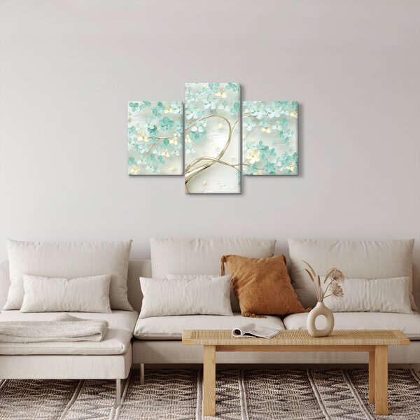 Slika - Zlatno cvijetno stablo (90x60 cm)
