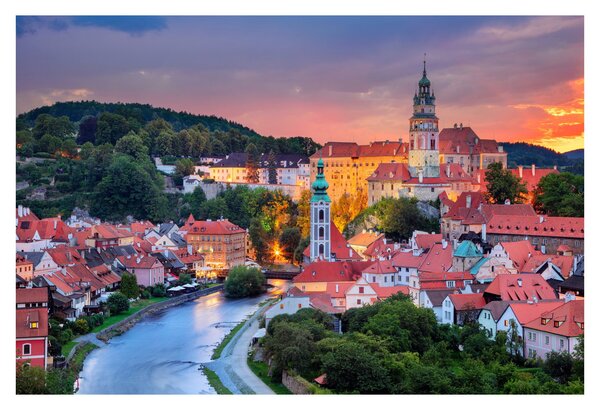 Slika - Český Krumlov (90x60 cm)
