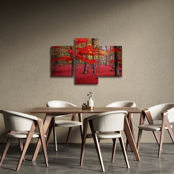 Slika - Rdeči gozd (90x60 cm)