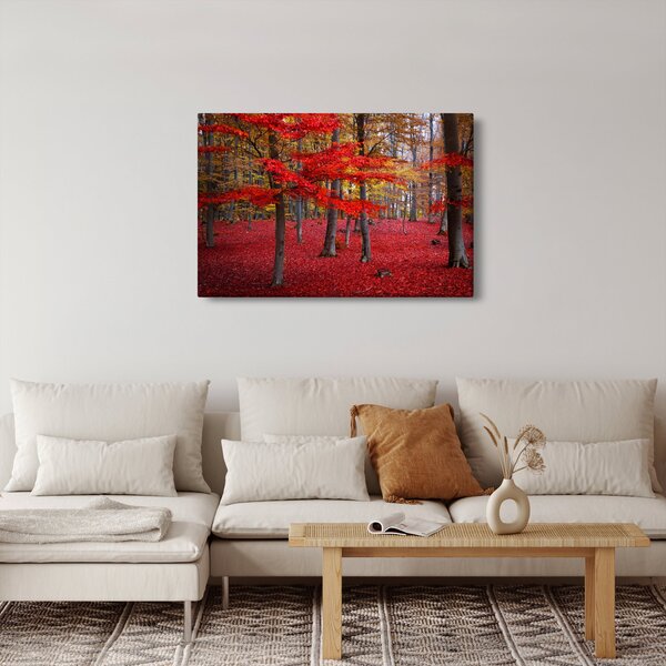 Slika - Rdeči gozd (90x60 cm)