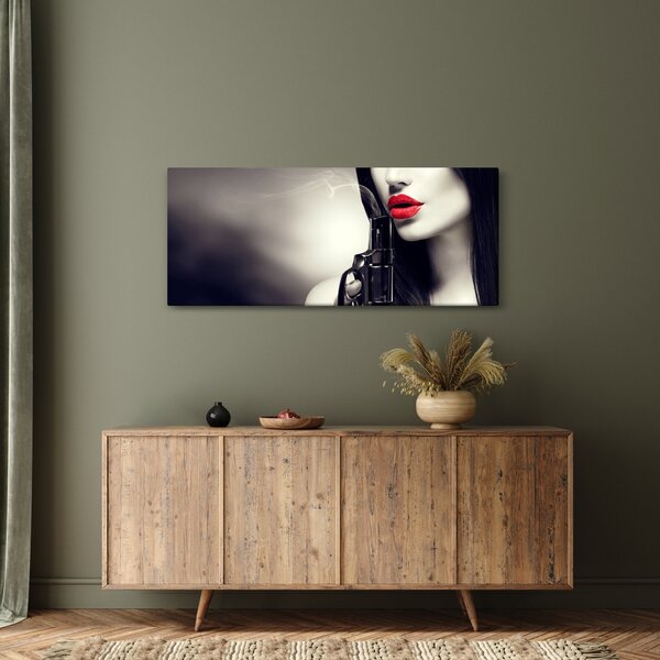 Slika - Skrivnostna ženska (120x50 cm)