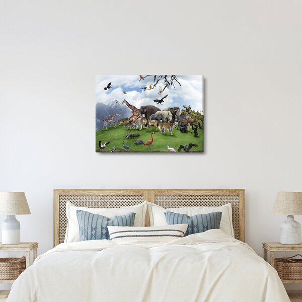 Slika - Živali na otoku (70x50 cm)