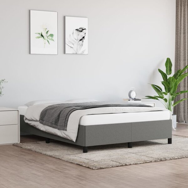 VidaXL Okvir za krevet tamnosivi 140 x 190 cm od tkanine