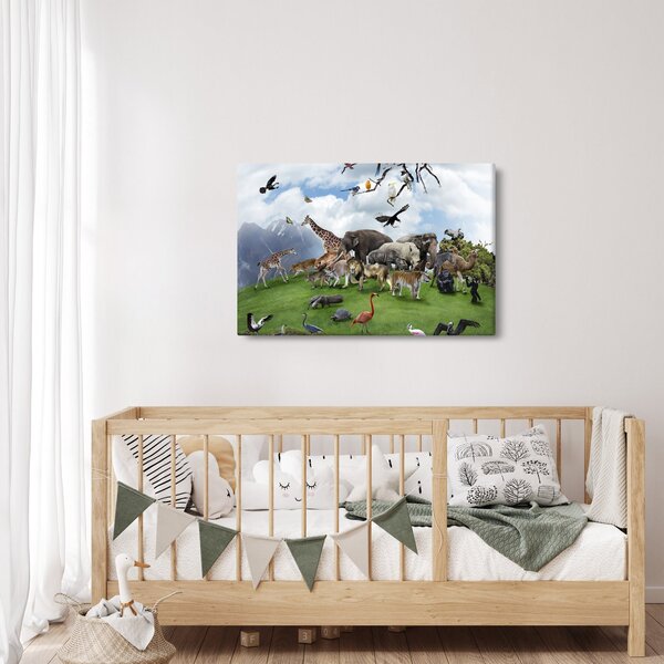 Slika - Živali na otoku (90x60 cm)