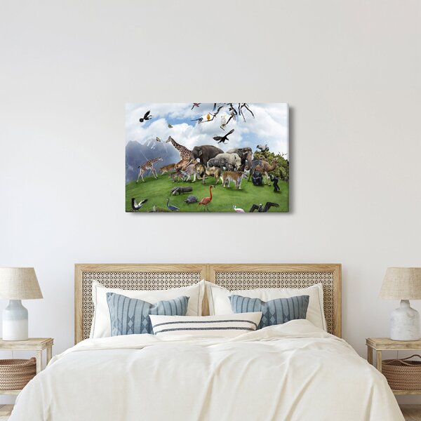 Slika - Živali na otoku (90x60 cm)