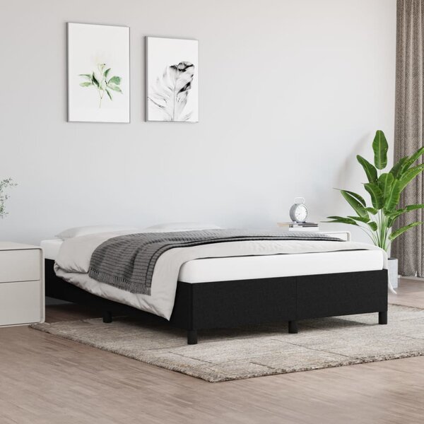 VidaXL Okvir za krevet crni 140 x 190 cm od tkanine