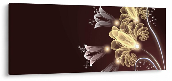 Slika - Svetle rože (120x50 cm)