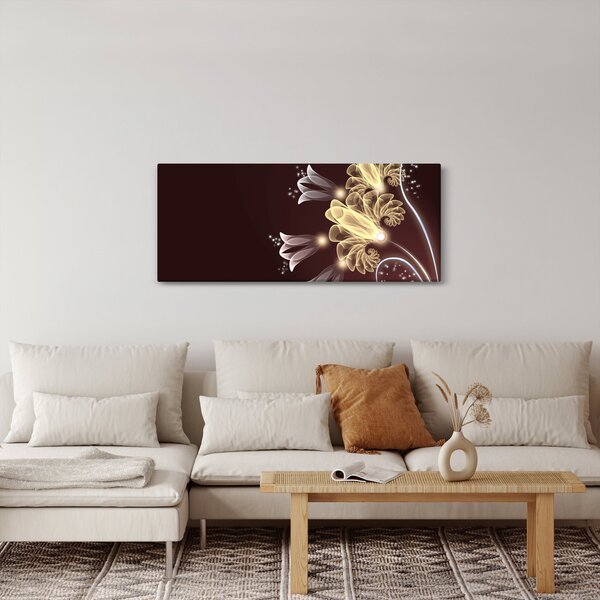 Slika - Svetle rože (120x50 cm)