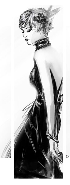 Slika - Modna ilustracija (150x105 cm)
