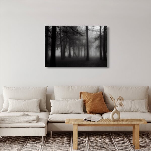 Slika - Gozd v megli (90x60 cm)