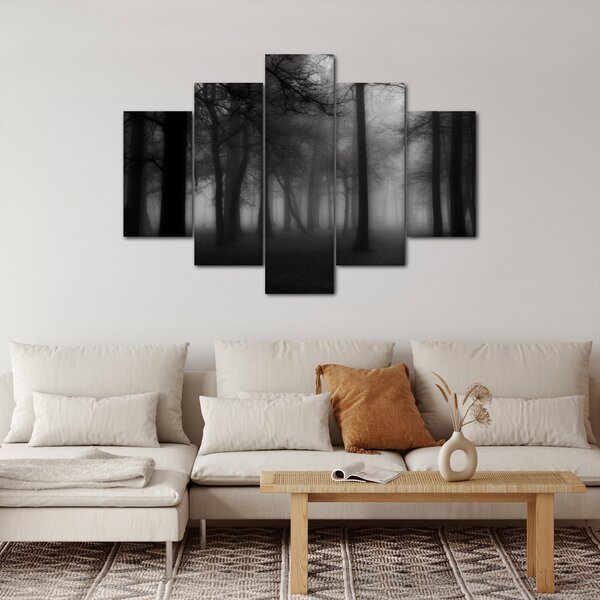 Slika - Gozd v megli (150x105 cm)