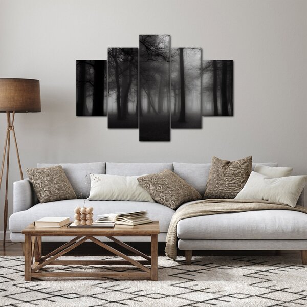 Slika - Gozd v megli (150x105 cm)