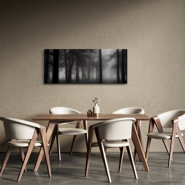 Slika - Gozd v megli (120x50 cm)