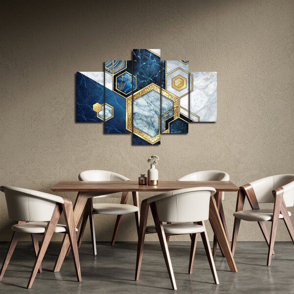 Slika - Marmorni šesterokotniki (150x105 cm)