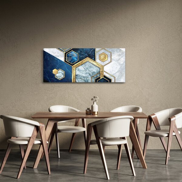 Slika - Marmorni šesterokotniki (120x50 cm)