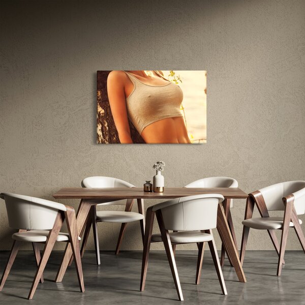 Slika - Ženska ob drevesu (90x60 cm)