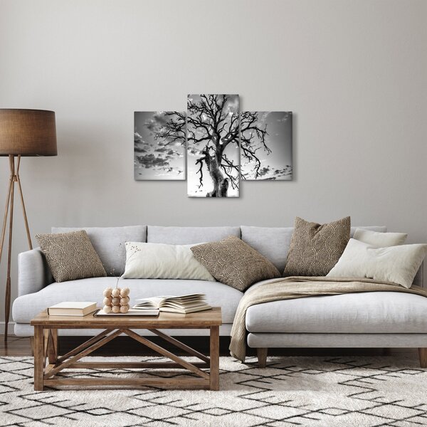 Slika - Črno-belo drevo (90x60 cm)