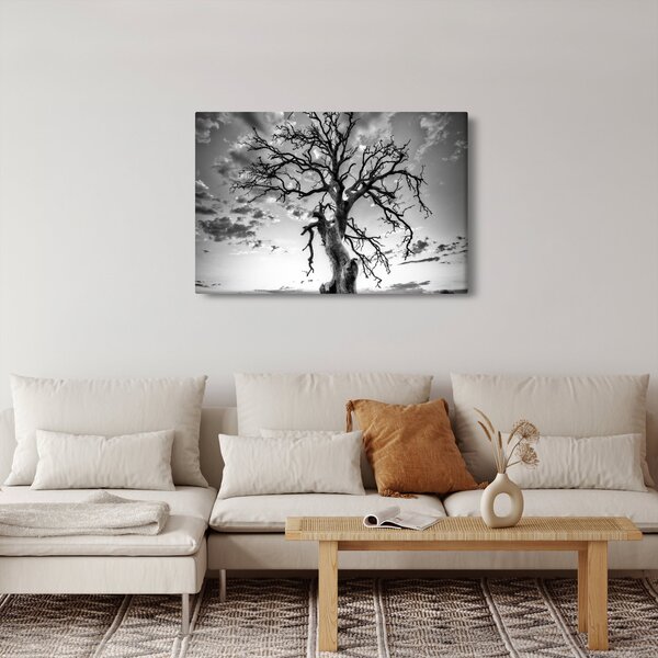 Slika - Črno-belo drevo (90x60 cm)