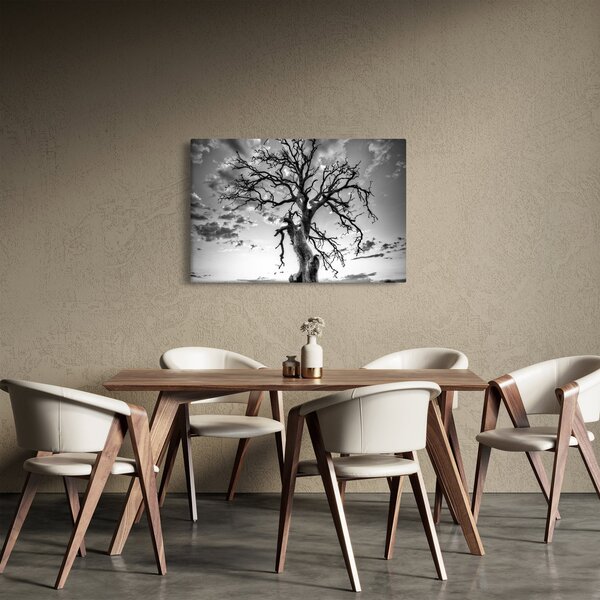 Slika - Črno-belo drevo (90x60 cm)