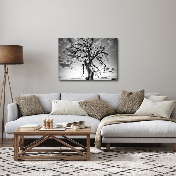Slika - Črno-belo drevo (70x50 cm)