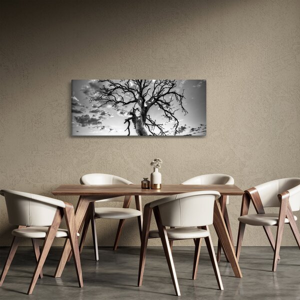 Slika - Črno-belo drevo (120x50 cm)