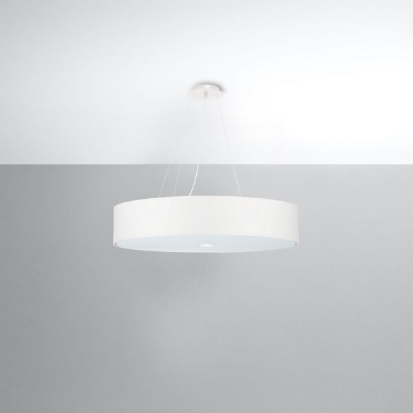 Sollux SL.0799 - Luster na sajli SKALA 5xE27/60W/230V pr. 60 cm bijela