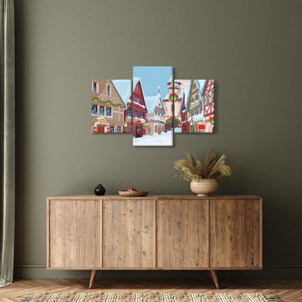 Slika - Zimska ulica (90x60 cm)