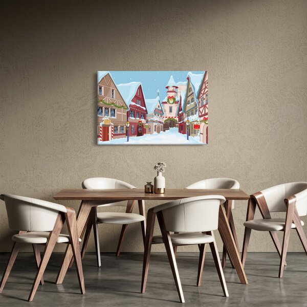 Slika - Zimska ulica (90x60 cm)