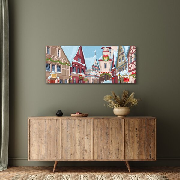 Slika - Zimska ulica (120x50 cm)