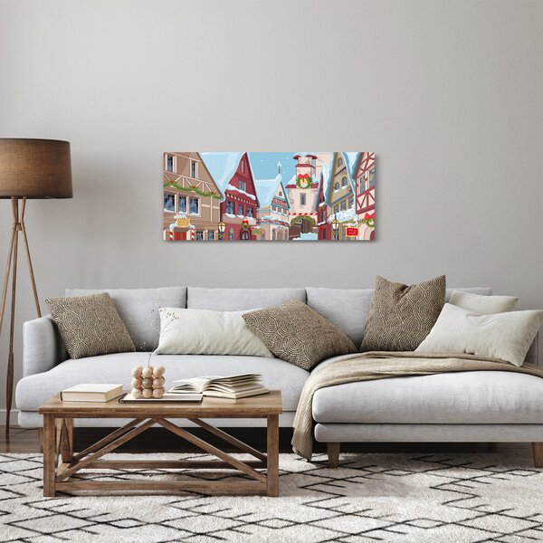 Slika - Zimska ulica (120x50 cm)