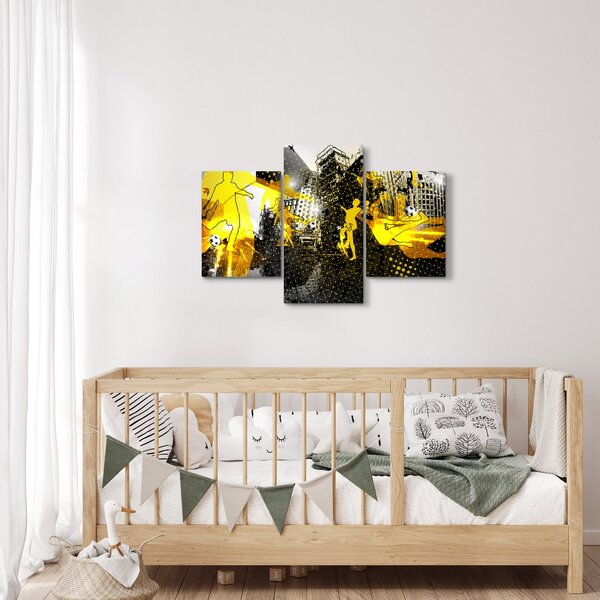 Slika - Nogomet v velikem mestu (90x60 cm)