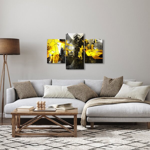 Slika - Nogomet v velikem mestu (90x60 cm)