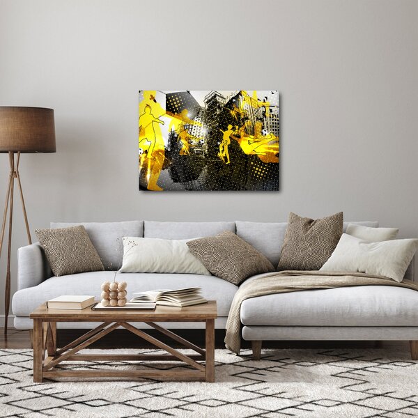 Slika - Nogomet v velikem mestu (70x50 cm)