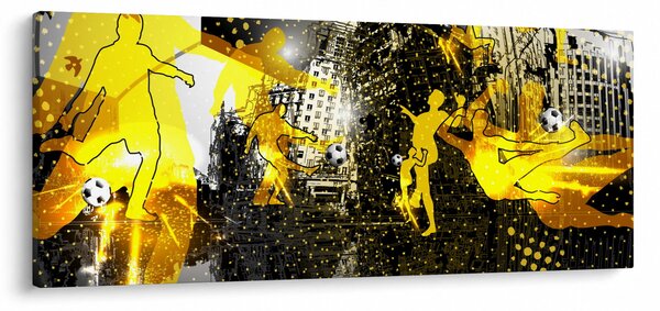 Slika - Nogomet v velikem mestu (120x50 cm)