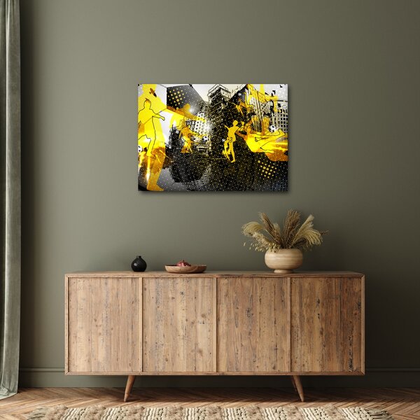 Slika - Nogomet v velikem mestu (70x50 cm)