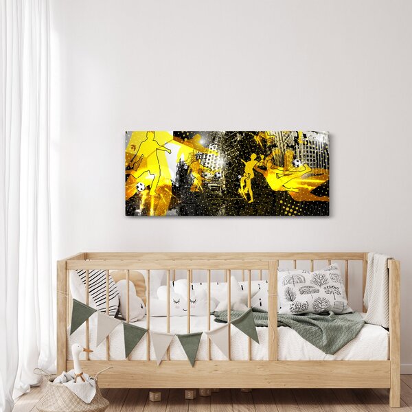 Slika - Nogomet v velikem mestu (120x50 cm)