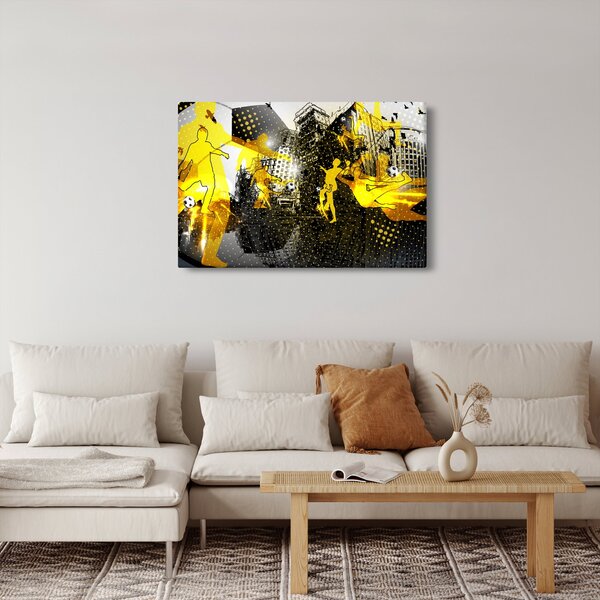 Slika - Nogomet v velikem mestu (90x60 cm)