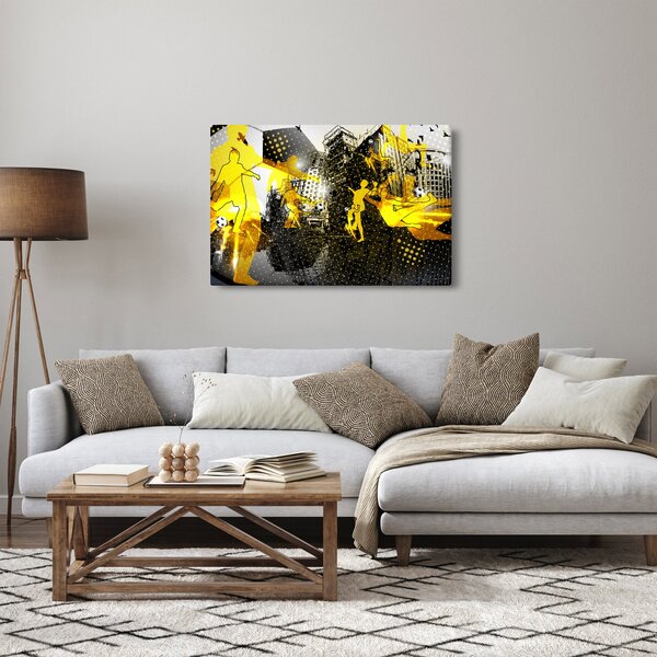 Slika - Nogomet v velikem mestu (90x60 cm)