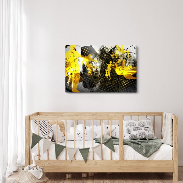 Slika - Nogomet v velikem mestu (90x60 cm)