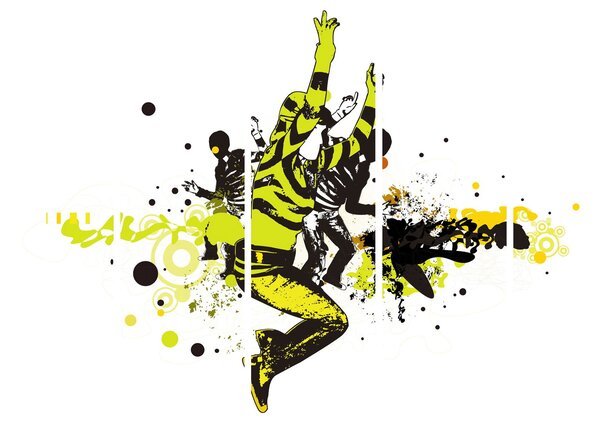 Slika - Ulični ples (150x105 cm)