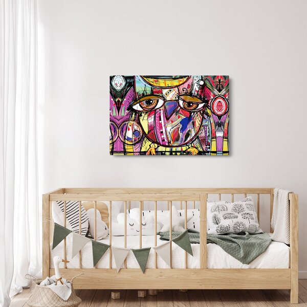 Slika - Ulična umetnost - sova (90x60 cm)