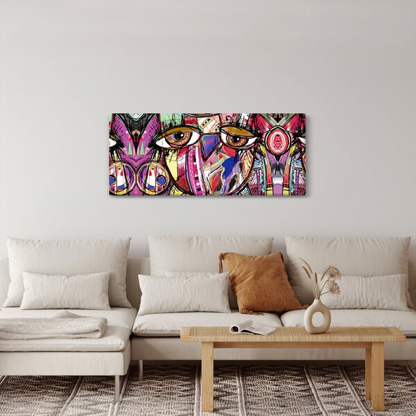 Slika - Ulična umetnost - sova (120x50 cm)