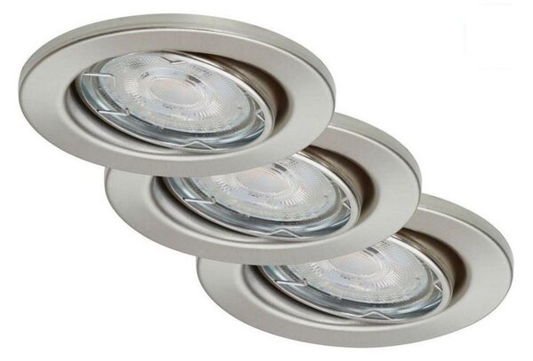 Briloner 7149-032-SET 3xLED Prigušiva svjetiljka za kupaonicu 1xGU10/5W/230V IP23