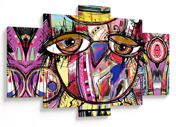 Slika - Ulična umetnost - sova (150x105 cm)