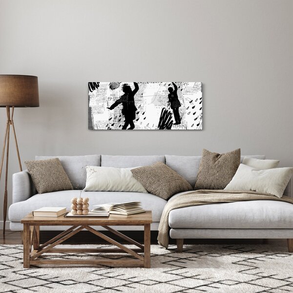 Slika - Ulična umetnost - vrvež (120x50 cm)
