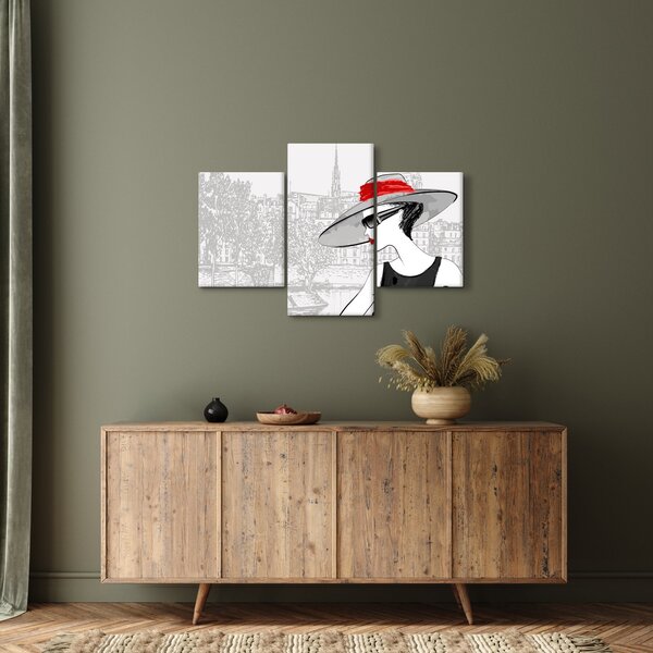 Slika - Gospa v mestu (90x60 cm)