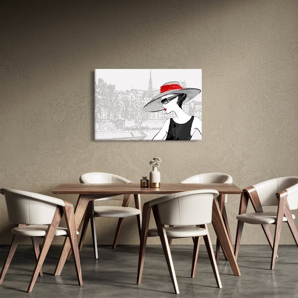 Slika - Gospa v mestu (90x60 cm)