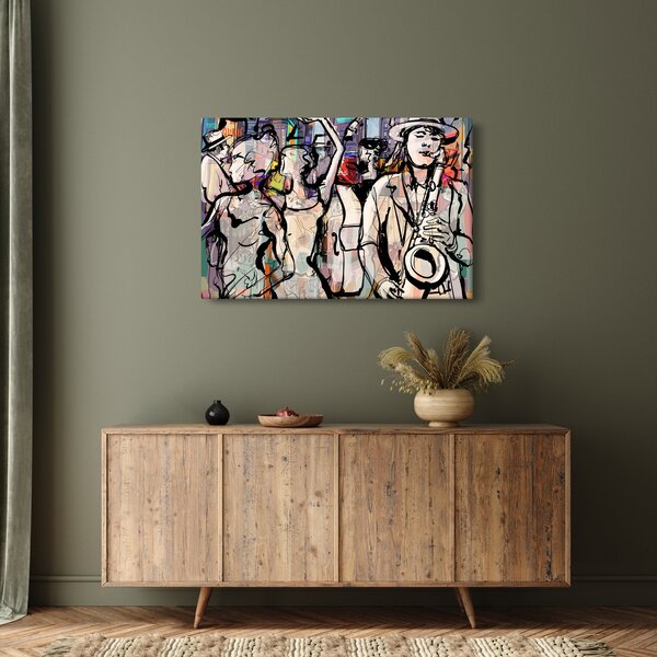 Slika - Večer jazza (90x60 cm)